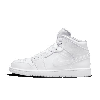 Air Jordan 1 Mid Schoenen - Wit