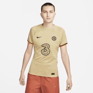 Chelsea FC 2022/23 Stadium Derde Nike Dri-FIT voetbalshirt voor dames - Bruin