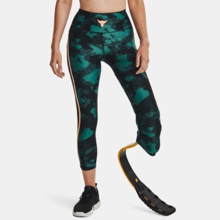 Dameslegging Project Rock HeatGear® Printed Ankle Coastal Teal / Oranje Tropic / Oranje Tropic XL