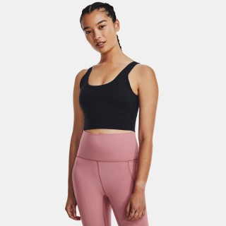 Damestanktop Under Armour Meridian Fitted Crop Zwart / Zwart L