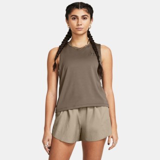 Damestanktop Under Armour Vanish Energy Crop Taupe Dusk / Zwart XL