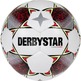 Derbystar Classic S-Light II Voetbal 4 x 3 Vlakken Maat 5 Wit Rood Geel