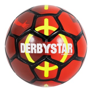 Derbystar Straat Voetbal Maat 5 Rood Zwart Geel