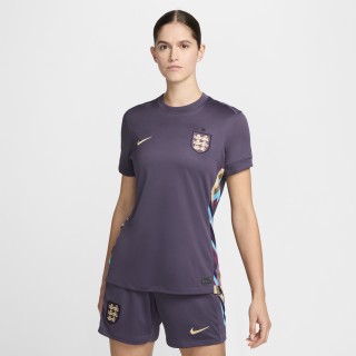 Engeland (herenelftal) 2024/25 Stadium Uit Nike Dri-FIT replica voetbalshirt voor dames - Paars