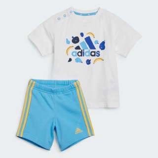 Adidas Essentials Allover Print T-shirt Set Kids