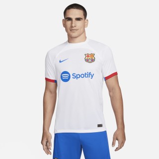 FC Barcelona 2023/24 Stadium Uit Nike Dri-FIT voetbalshirt voor heren - Wit