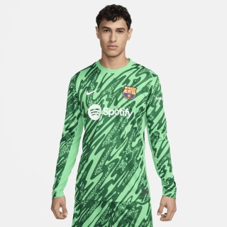 FC Barcelona 2024/25 Stadium Goalkeeper Nike replicavoetbalshirt met lange mouwen voor heren - Groen