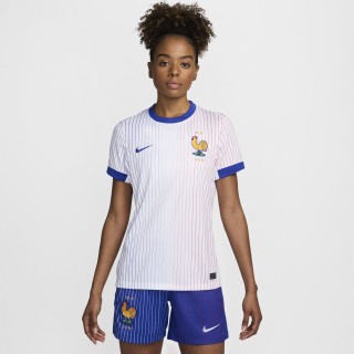 FFF (herenelftal) 2024/25 Stadium Uit Nike Dri-FIT replica voetbalshirt voor dames - Wit