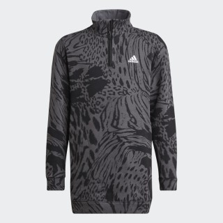 Adidas Future Icons Hybrid Animal Print Cotton Loose Jurk