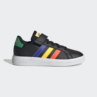 Adidas Grand Court Court Schoenen met Elastische Veters en Klittenband