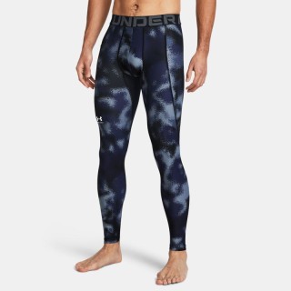 Herenlegging HeatGear® Printed Midnight Marineblauw / Wit XXL