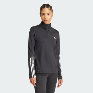 Adidas Hyperglam Training Sportshirt met Korte Rits