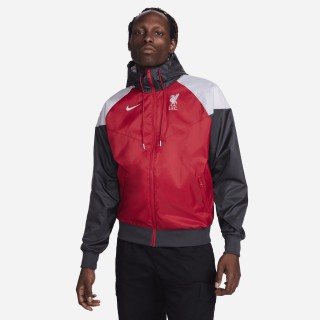 Liverpool FC Sport Essentials Windrunner Nike geweven voetbaljack met capuchon voor heren - Rood