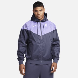 Liverpool FC Sport Essentials Windrunner Nike voetbaljack met capuchon voor heren - Paars