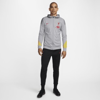 Liverpool FC Strike Derde Nike Dri-FIT knit voetbaltrainingspak met capuchon voor heren - Grijs