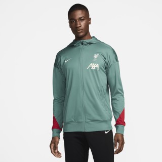 Liverpool FC Strike Nike Dri-FIT knit voetbaltrainingspak met capuchon voor heren - Groen