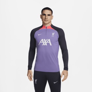 Liverpool FC Strike Nike Dri-FIT knit voetbaltrainingstop voor heren - Paars