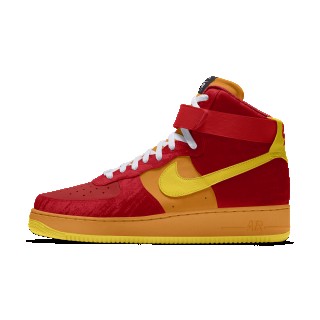 Nike Air Force 1 High By You Custom herenschoenen - Rood