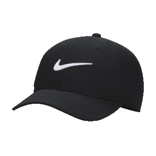 Nike Dri-FIT Club gestructureerde Swoosh pet - Zwart