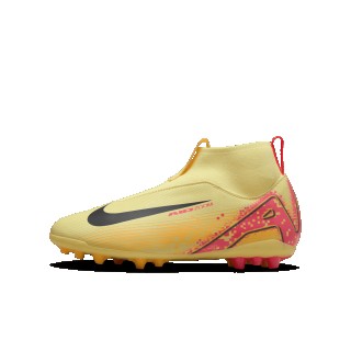 Nike Jr. Mercurial Superfly 10 Academy 'Kylian Mbappé' high top voetbalschoenen voor kids (kunstgras) - Oranje