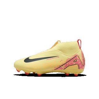 Nike Jr. Mercurial Superfly 10 Academy 'Kylian Mbappé' high-top voetbalschoenen voor kleuters/kids (meerdere ondergronden) - Oranje