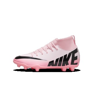 Nike Jr. Mercurial Superfly 9 Club high-top voetbalschoen voor kleuters/kids (meerdere ondergronden) - Roze