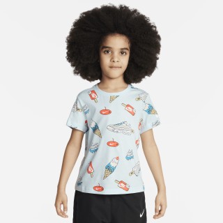 Nike Sole Food T-shirt met print voor kleuters - Blauw