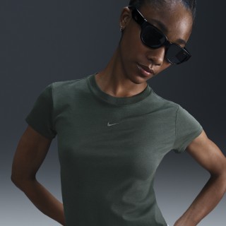 Nike Sportswear Chill Knit T-shirt voor dames - Groen