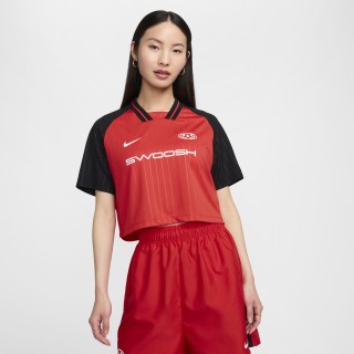 Nike Sportswear Croptop met korte mouwen voor dames - Rood