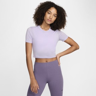 Nike Sportswear Essential aansluitend kort T-shirt voor dames - Paars