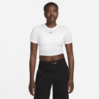 Nike Sportswear Essential aansluitend kort T-shirt voor dames - Wit