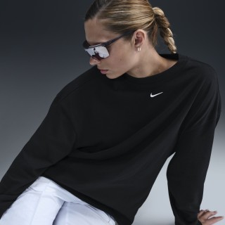 Nike Sportswear Essential oversized T-shirt met lange mouwen voor dames - Zwart