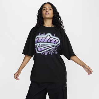 Nike Sportswear oversized T-shirt met korte mouwen voor dames - Zwart