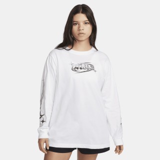 Nike Sportswear T-shirt met lange mouwen voor dames - Wit