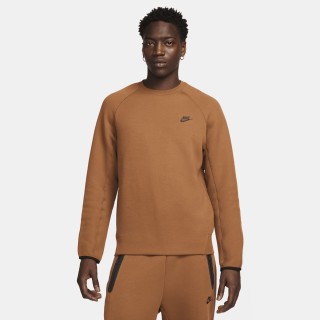 Nike Tech Fleece Herentop met ronde hals - Bruin