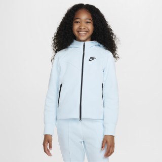 Nike Sportswear Tech Fleece Hoodie met rits over de hele lengte voor meisjes - Blauw