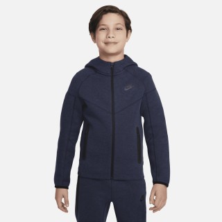 Nike Tech Fleece Hoodie met rits voor jongens - Blauw