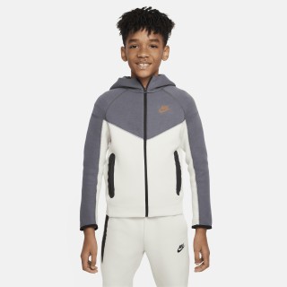 Nike Tech Fleece Hoodie met rits voor jongens - Grijs