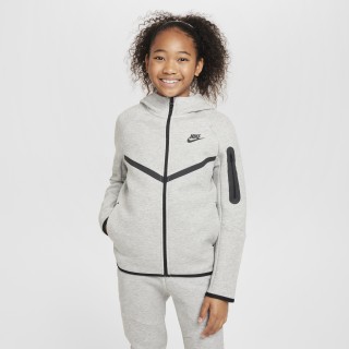 Nike Sportswear Tech Fleece Hoodie met rits voor kids - Grijs