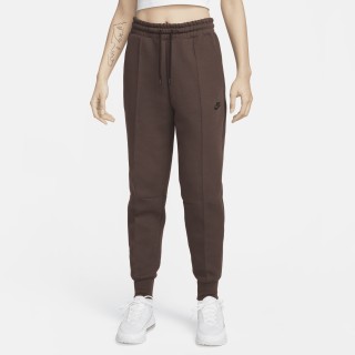 Nike Tech Fleece Joggingbroek met halfhoge taille voor dames - Bruin