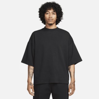 Nike Tech Fleece Reimagined oversized sweatshirt met korte mouwen voor heren - Zwart