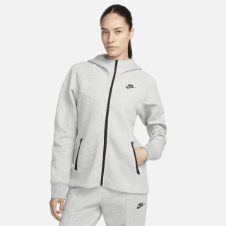 Nike Tech Fleece Windrunner Hoodie met rits voor dames - Grijs