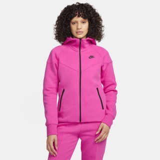 Nike Tech Fleece Windrunner Hoodie met rits voor dames - Rood