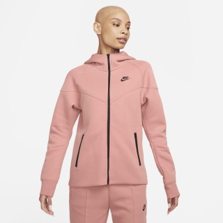 Nike Sportswear Tech Fleece Windrunner Hoodie met rits voor dames - Roze