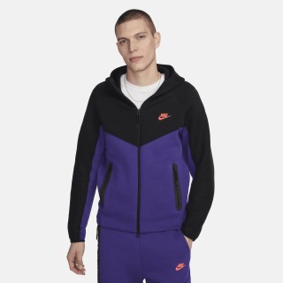 Nike Tech Fleece Windrunner Hoodie met rits voor heren - Paars