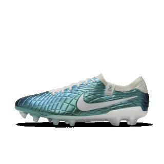 Nike Tiempo Emerald Legend 10 Elite low-top voetbalschoenen (stevige ondergronden) - Groen