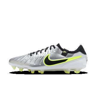 Nike Tiempo Legend 10 Elite low top voetbalschoenen (stevige ondergrond) - Grijs