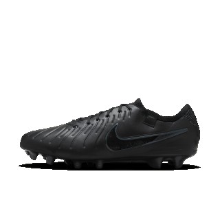 Nike Tiempo Legend 10 Elite low top voetbalschoenen (stevige ondergrond) - Zwart