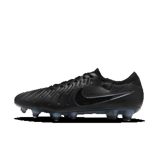 Nike Tiempo Legend 10 Elite low top voetbalschoenen (zachte ondergrond) - Zwart