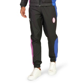 PUMA AC Milan Pre-Match Trainingsbroek Woven 2023-2024 Zwart Blauw Roze